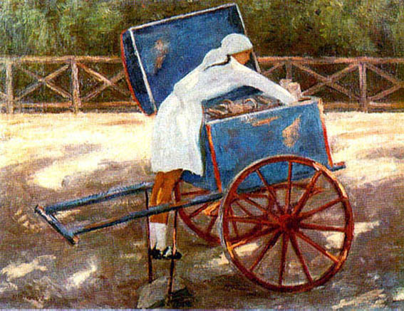 Н.Чернышов "Новгородская мороженщица", 1928